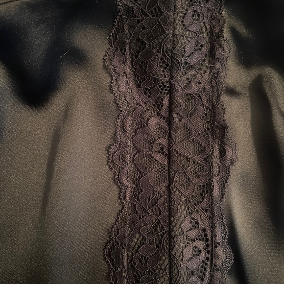 House of Harlow 1960 Black Lace maxi Satin skirt size medium - Picture 7 of 14